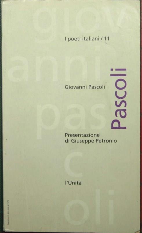 Giovanni Pascoli - Giovanni Pascoli - copertina