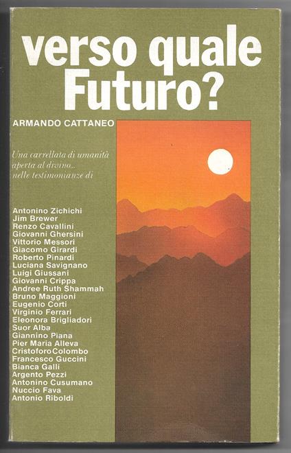 Verso quale futuro? - Armando Cattaneo - copertina