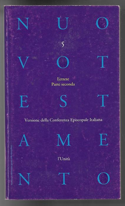 Nuovo testamento 5 - Lettere Parte seconda - copertina