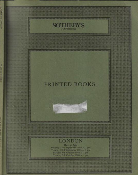 Printed books - copertina