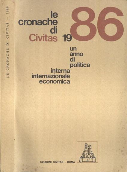 Le cronache di Civitas 1986 - copertina