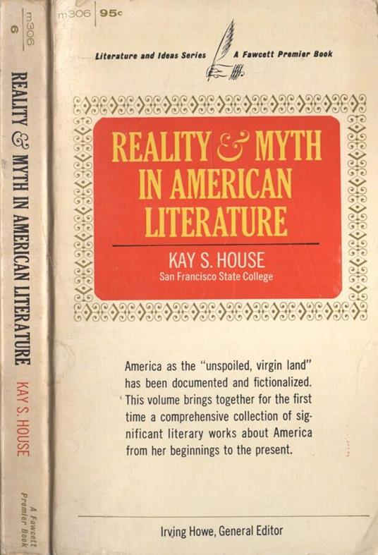 Reality and myth in american literature - copertina