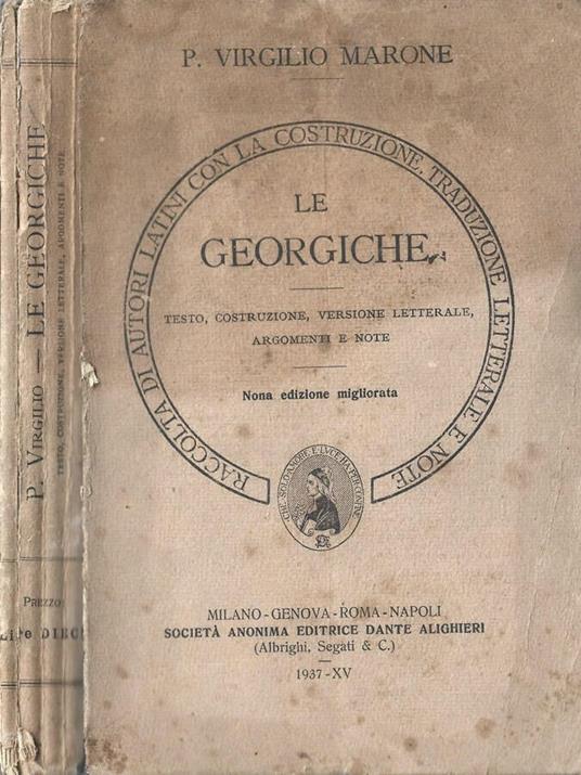 Le Georgiche - Publio Virgilio Marone - copertina