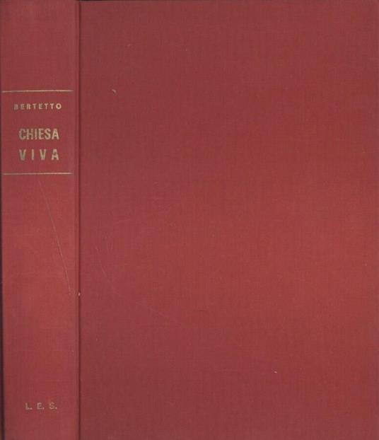 Chiesa viva - Domenico Bertetto - copertina