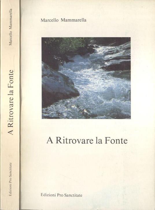A ritrovare la fonte - copertina