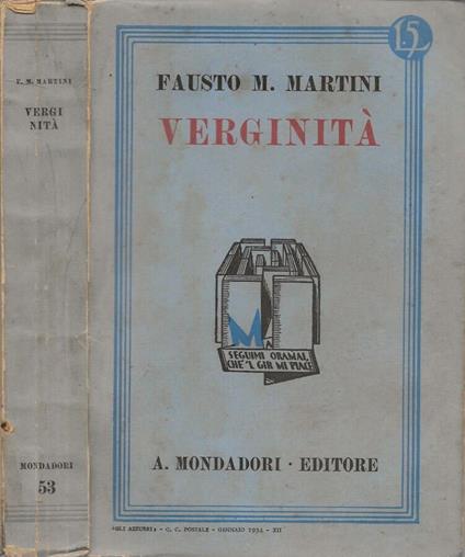 Verginità - Fausto M. Martini - copertina