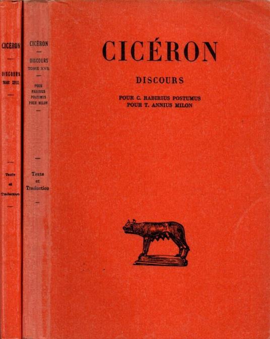 Discours. Tomes XVII.XVIII - M. Tullio Cicerone - copertina