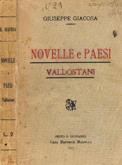 Novelle e paesi valdostani - Giuseppe Giacosa - copertina