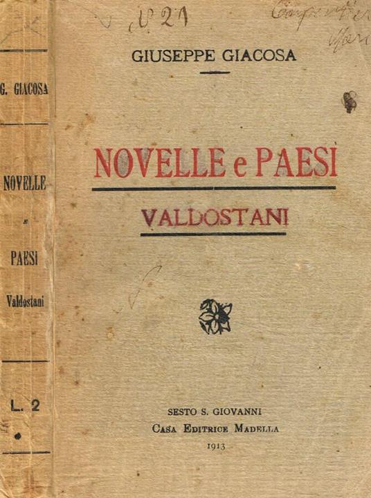 Novelle e paesi valdostani - Giuseppe Giacosa - copertina