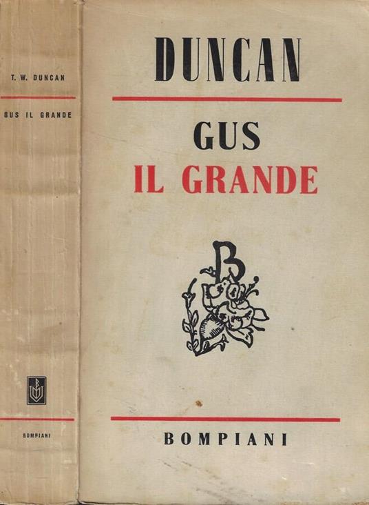 Gus il grande - Thomas W. Duncan - copertina