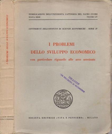 I problemi dello sviluppo economico - copertina