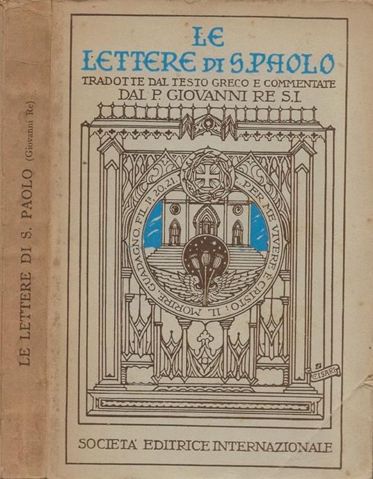 Le Lettere di S. Paolo - copertina