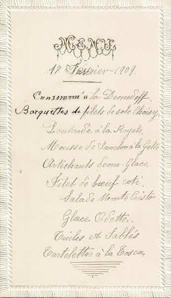 Menu 17 Javrier 1909 - copertina