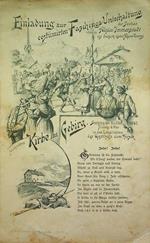 Einladung zur costümirten Faschings-Unterhaltung der Section Algäu-Immenstadt des deutsch-öster. Alpen-Vereins: Kirbe in Gebirg: Samstag, den 23. Febr. 1895