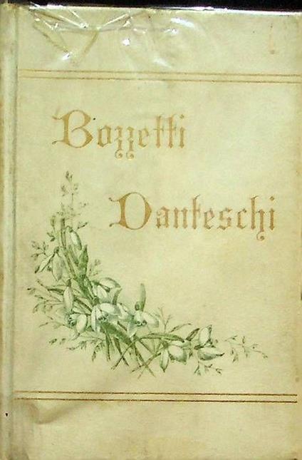 Bozzetti danteschi - Agostino Bartolini - copertina