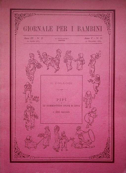 Pipì o, Lo scimmiottino color di rosa e altri racconti: dal "Giornale per i bambini" - Carlo Collodi - copertina