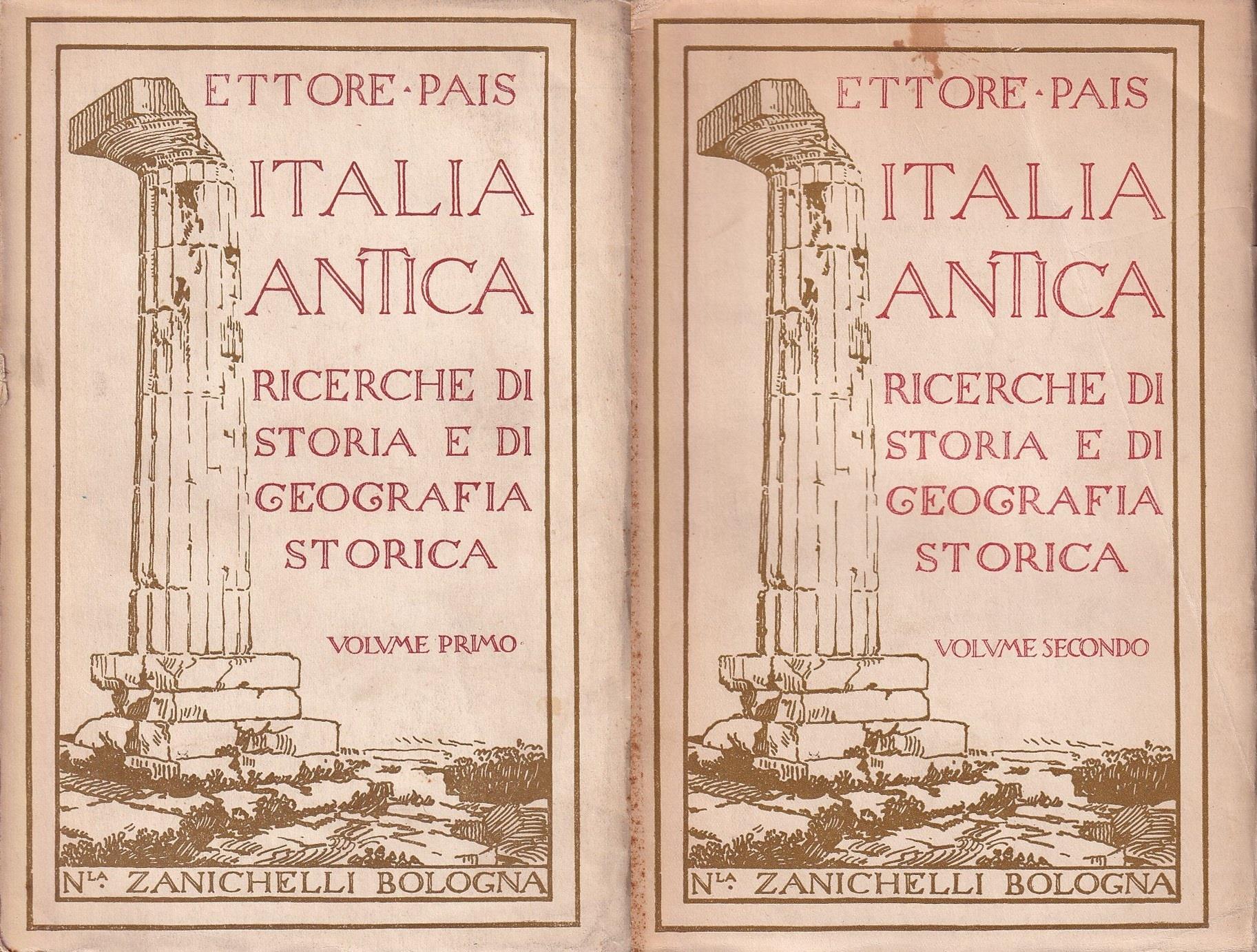 Italia antica. Ricerche di storia e di geografia storica (2 voll.)