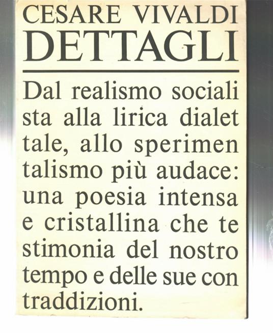 Dettagli - Cesare Vivaldi - copertina