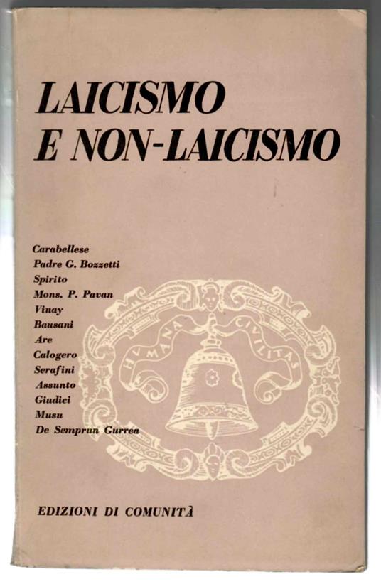 Laicismo e Non-laicismo - copertina