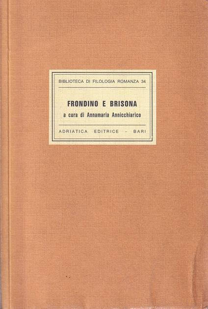 Frondino e Brisona - copertina