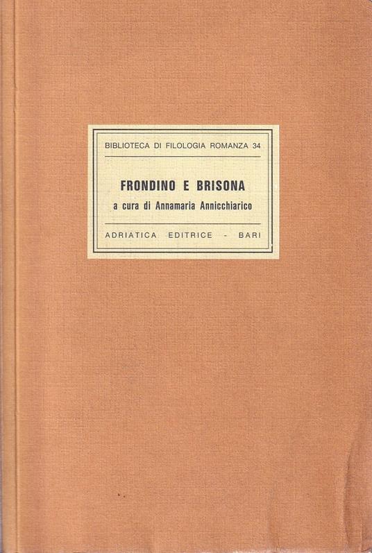 Frondino e Brisona - copertina