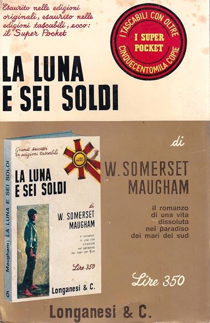 La luna e sei soldi - W. Somerset Maugham - copertina