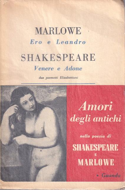 Ero e Leandro - Venere e Adone. Due poemetti elisabettiani - copertina