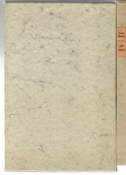Ad Hoc - Ernst Jünger - copertina