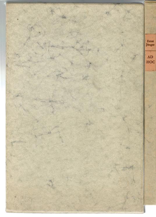 Ad Hoc - Ernst Jünger - copertina