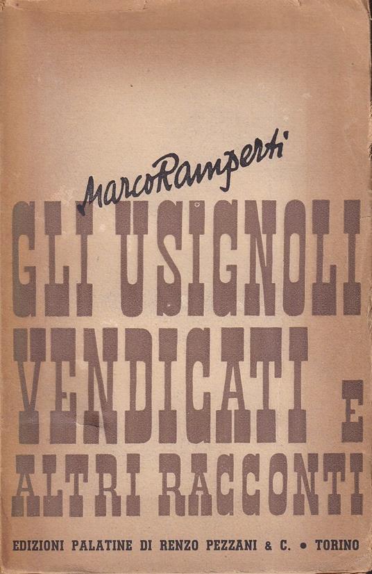 Gli usignoli vendicati e altri racconti - Marco Ramperti - copertina