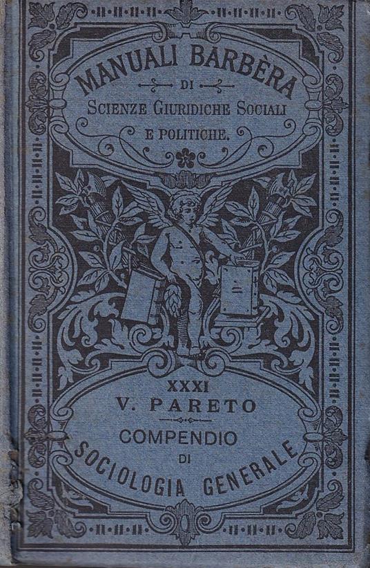 Compendio di Sociologia Generale - Vilfredo Pareto - copertina