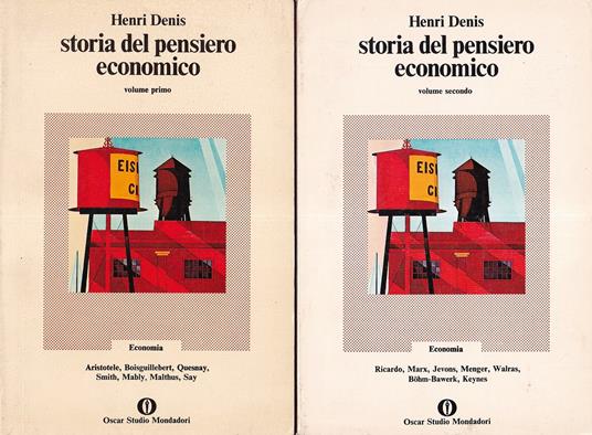 Storia del Pensiero Economico - Vol. 1° e 2° - Henri Denis - copertina