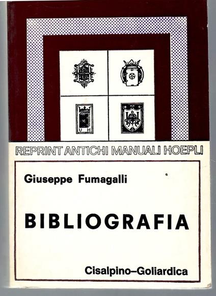 Bibliografia - Giuseppe Fumagalli - copertina