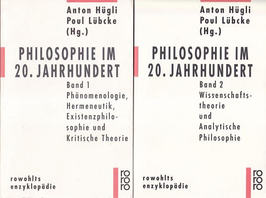 Philosophie im 20. Jahrhundert - copertina