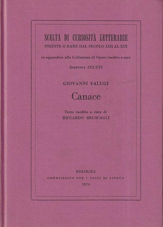 Canace - Giovanna Falugi - copertina