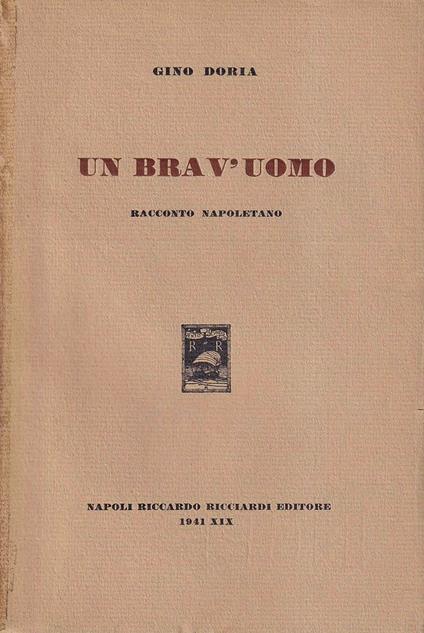 Un brav'uomo - Gino Doria - copertina
