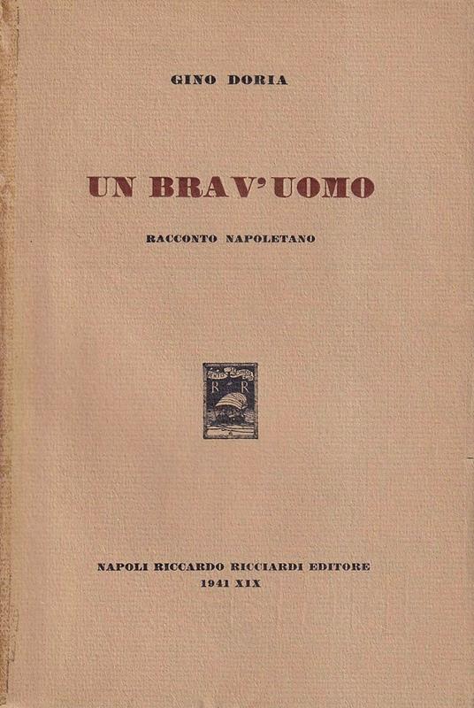 Un brav'uomo - Gino Doria - copertina