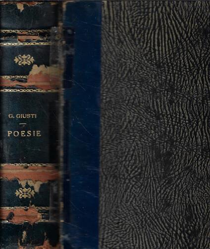 Poesie (miscellanea) - Giuseppe Giusti - copertina