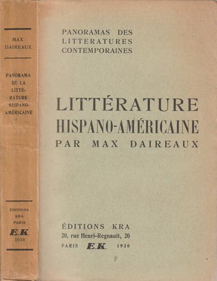 Litterature hispano-americaine - copertina