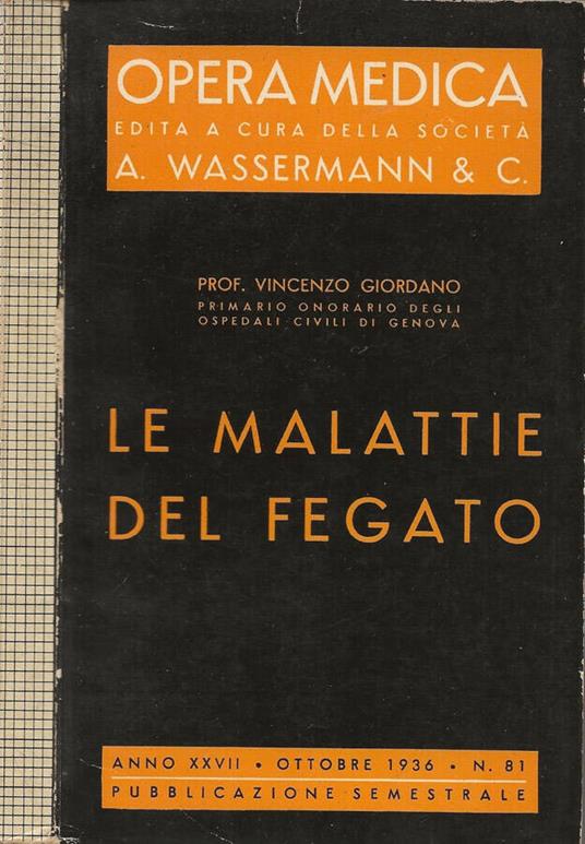 Le malattie del fegato - Vincenzo Giordano - copertina
