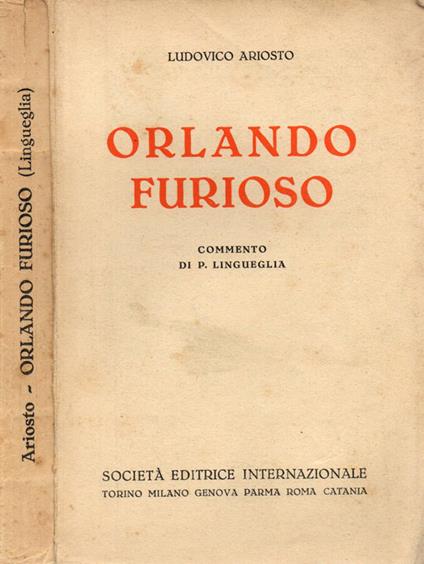 Orlando Furioso - Ludovico Ariosto - copertina