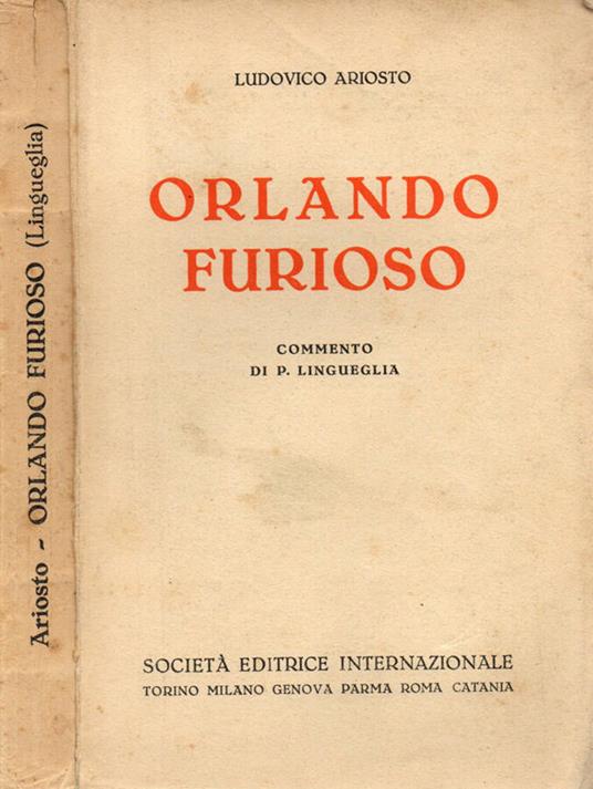 Orlando Furioso - Ludovico Ariosto - copertina