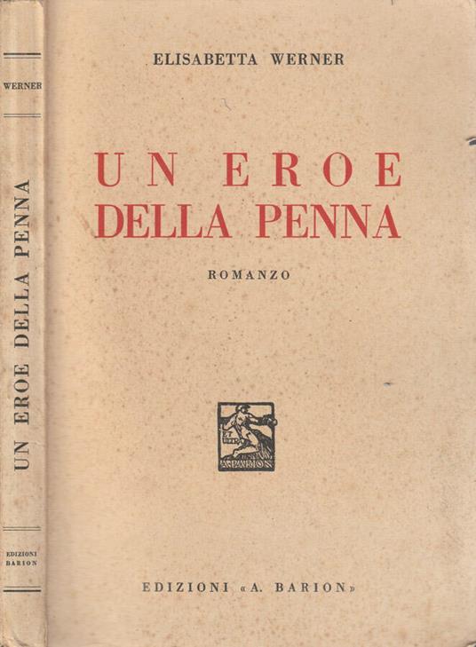 Un eroe della penna - Elisabetta Vernier - copertina