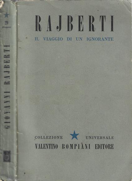 Il viaggio di un ignorante - Giovanni Rajberti - copertina