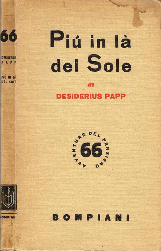 Più in là del Sole - Desiderius Papp - copertina