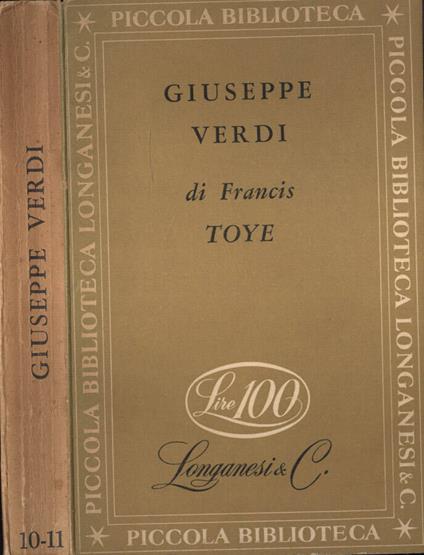Giuseppe Verdi - Francis Toye - copertina