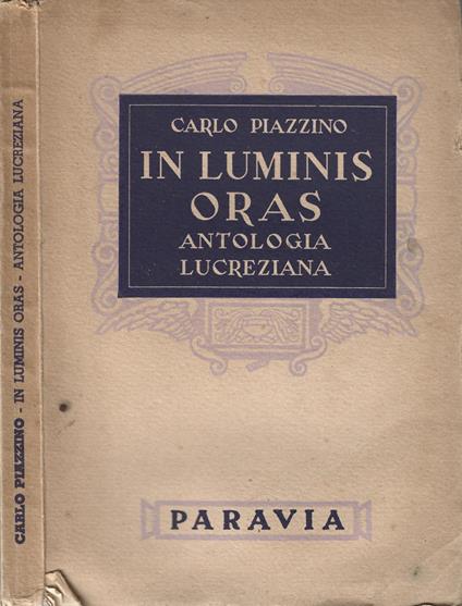 In Luminis Oras - copertina