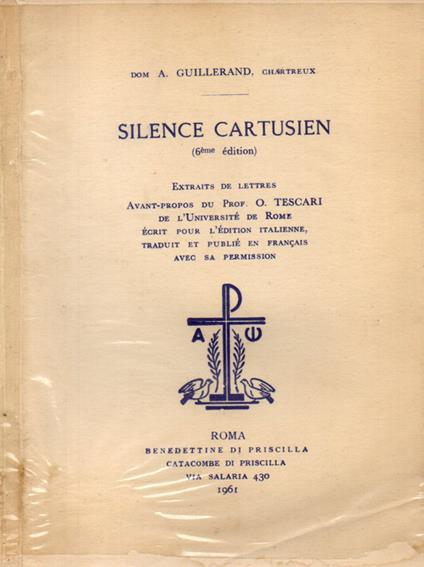 Silence Cartusien - copertina