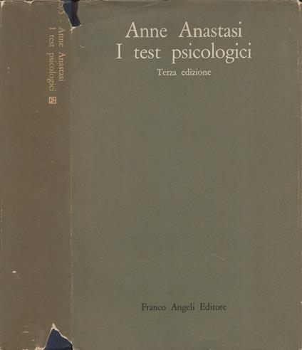 I test psicologici - Anne Anastasi - copertina