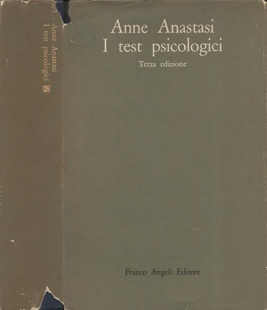 I test psicologici - Anne Anastasi - copertina